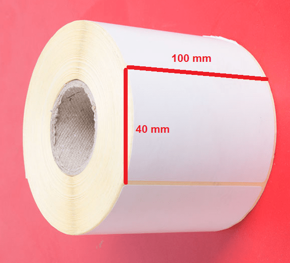 لیبل کاغذی 100 × 40